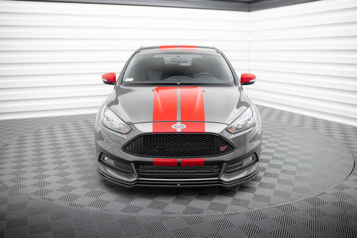 Frontlippe V.3 passend für Ford Focus ST Mk3 FL schwarz Hochglanz