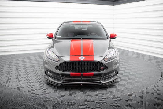 Frontlippe V.3 passend für Ford Focus ST Mk3 FL schwarz Hochglanz