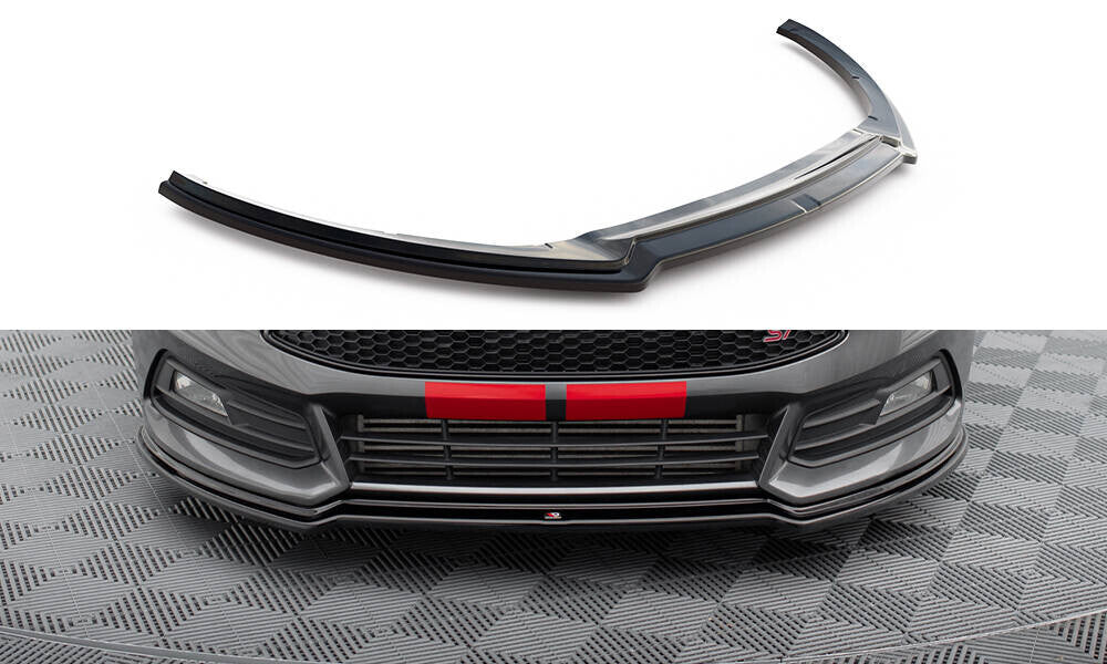 Frontlippe V.3 passend für Ford Focus ST Mk3 FL schwarz Hochglanz