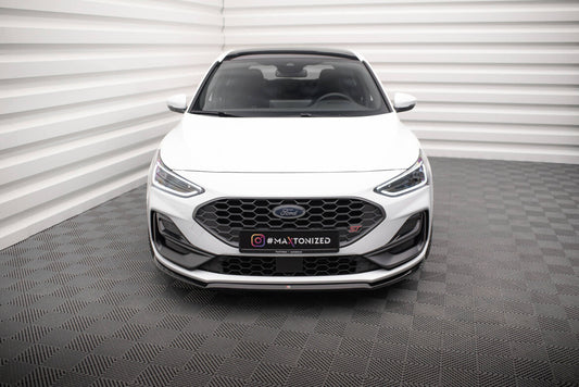 Frontlippe V.3 passend für Ford Focus ST / ST-Line Mk4 FL schwarz Hochglanz