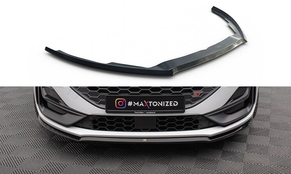 Frontlippe V.3 passend für Ford Focus ST / ST-Line Mk4 FL schwarz Hochglanz