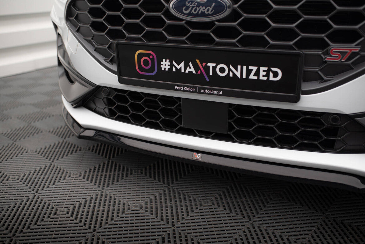 Frontlippe V.3 passend für Ford Focus ST / ST-Line Mk4 FL schwarz Hochglanz
