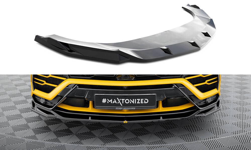 Frontlippe V.3 passend für Lamborghini Urus Mk1 schwarz Hochglanz