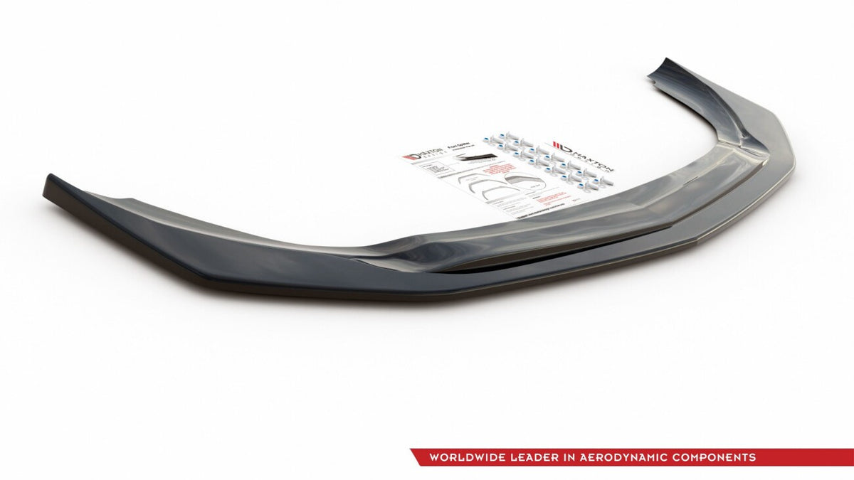 Frontlippe V.3 passend für Mercedes A35 AMG Aero W177 schwarz Hochglanz