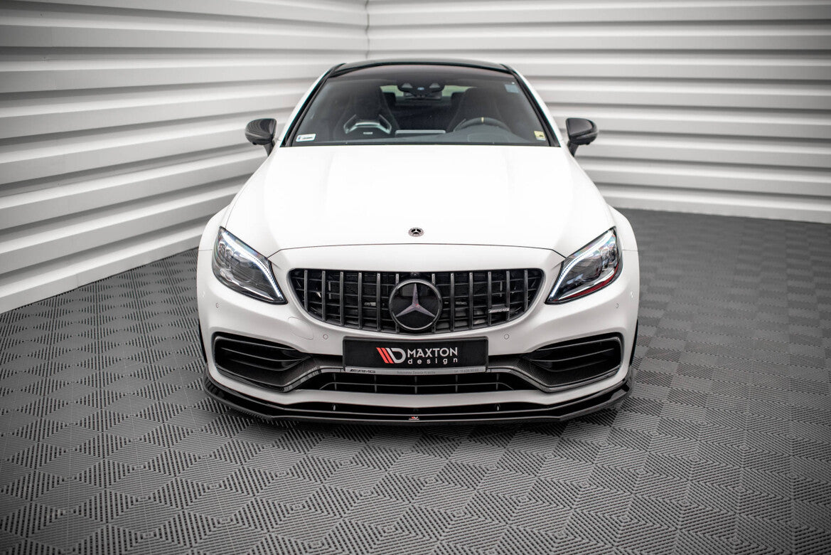 Frontlippe V.3 passend für Mercedes-AMG C63 Coupe AMG Aero Pack C205 FL schwarz Hochglanz