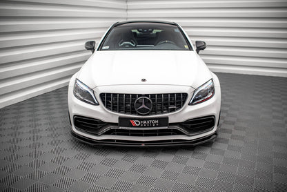 Frontlippe V.3 passend für Mercedes-AMG C63 Coupe AMG Aero Pack C205 FL schwarz Hochglanz