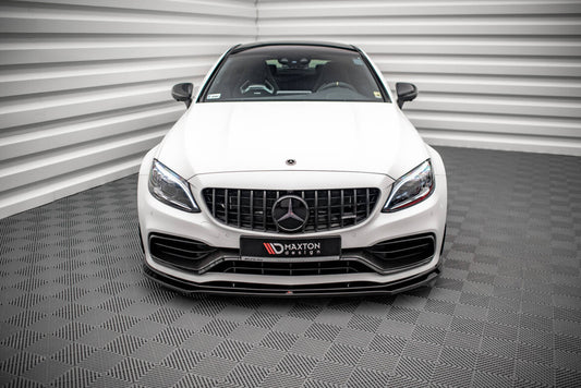 Frontlippe V.3 passend für Mercedes-AMG C63 Coupe AMG Aero Pack C205 FL schwarz Hochglanz