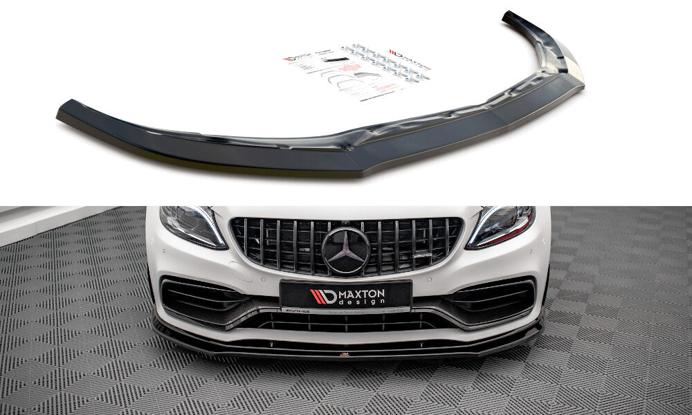 Frontlippe V.3 passend für Mercedes-AMG C63 Coupe AMG Aero Pack C205 FL schwarz Hochglanz
