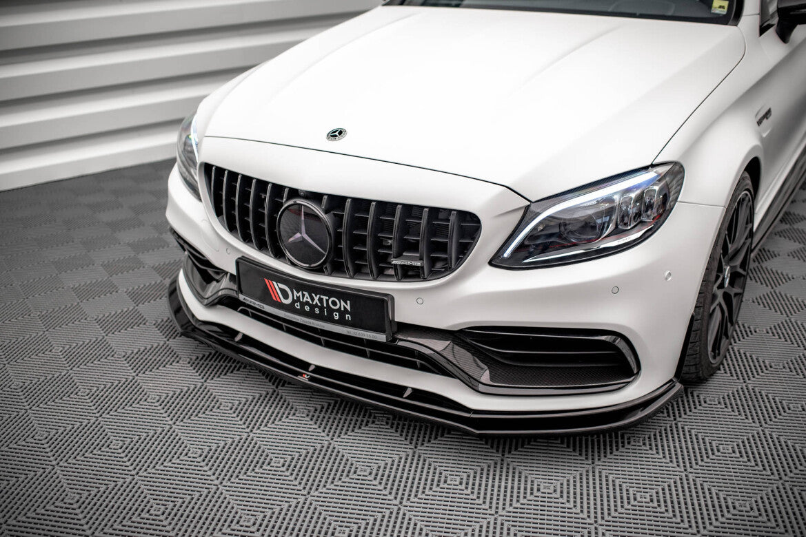 Frontlippe V.3 passend für Mercedes-AMG C63 Coupe AMG Aero Pack C205 FL schwarz Hochglanz