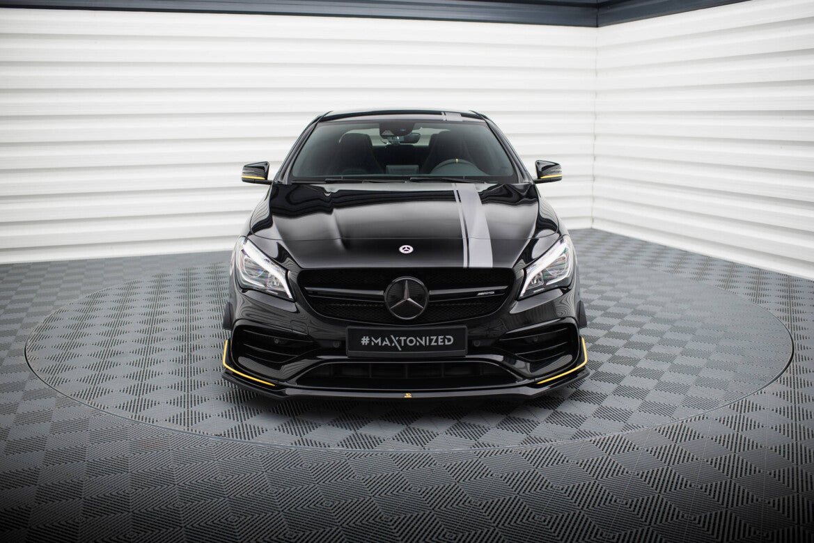 Frontlippe V.3 passend für Mercedes-AMG CLA 45 Aero C117 FL schwarz Hochglanz