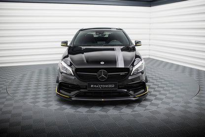 Frontlippe V.3 passend für Mercedes-AMG CLA 45 Aero C117 FL schwarz Hochglanz
