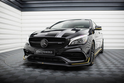 Frontlippe V.3 passend für Mercedes-AMG CLA 45 Aero C117 FL schwarz Hochglanz