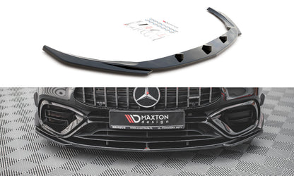 Frontlippe V.3 passend für Mercedes-AMG CLA 45 Aero C118 schwarz Hochglanz