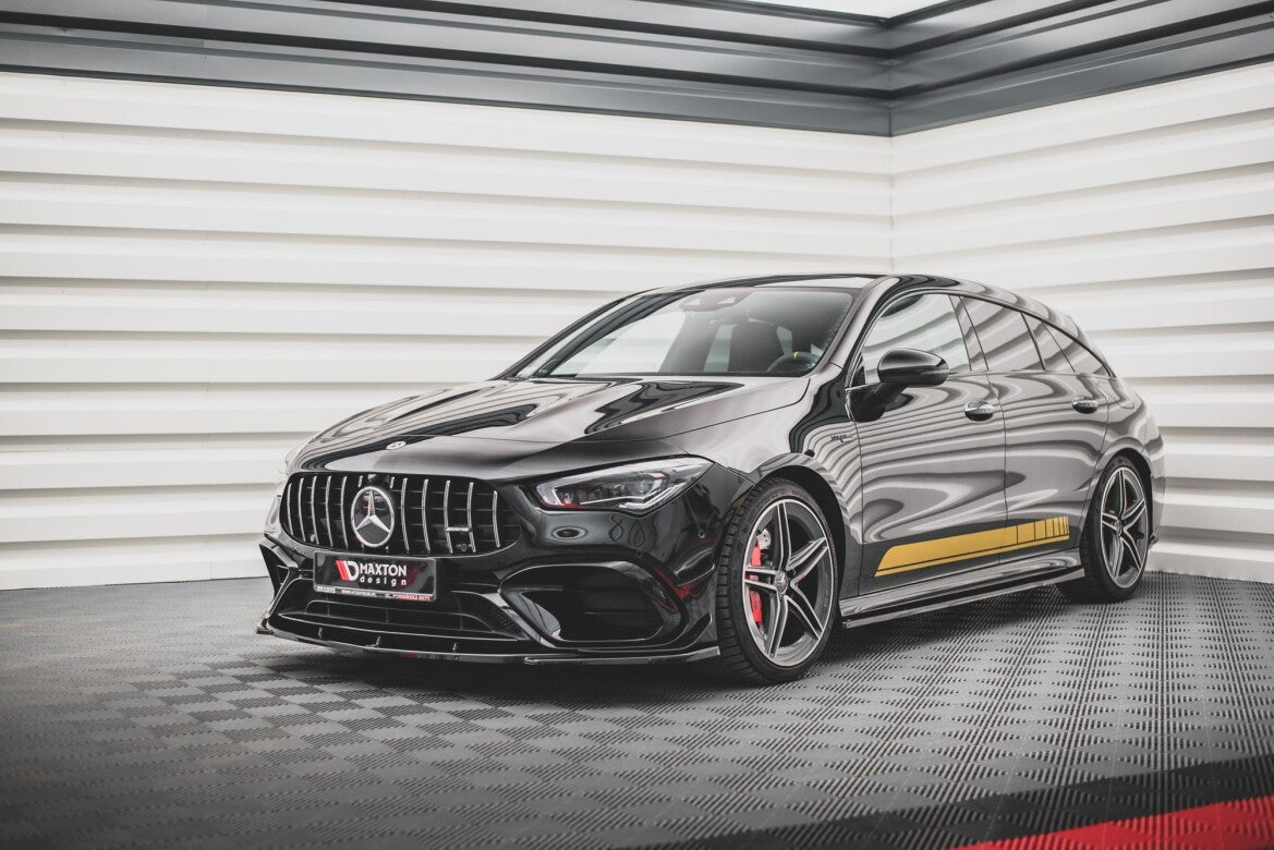 Frontlippe V.3 passend für Mercedes-AMG CLA 45 Aero C118 schwarz Hochglanz