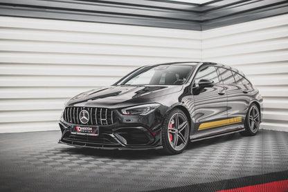 Frontlippe V.3 passend für Mercedes-AMG CLA 45 Aero C118 schwarz Hochglanz
