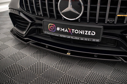Frontlippe V.3 passend für Mercedes-AMG GT 63S 4 Door Coupe Aero X290 schwarz Hochglanz