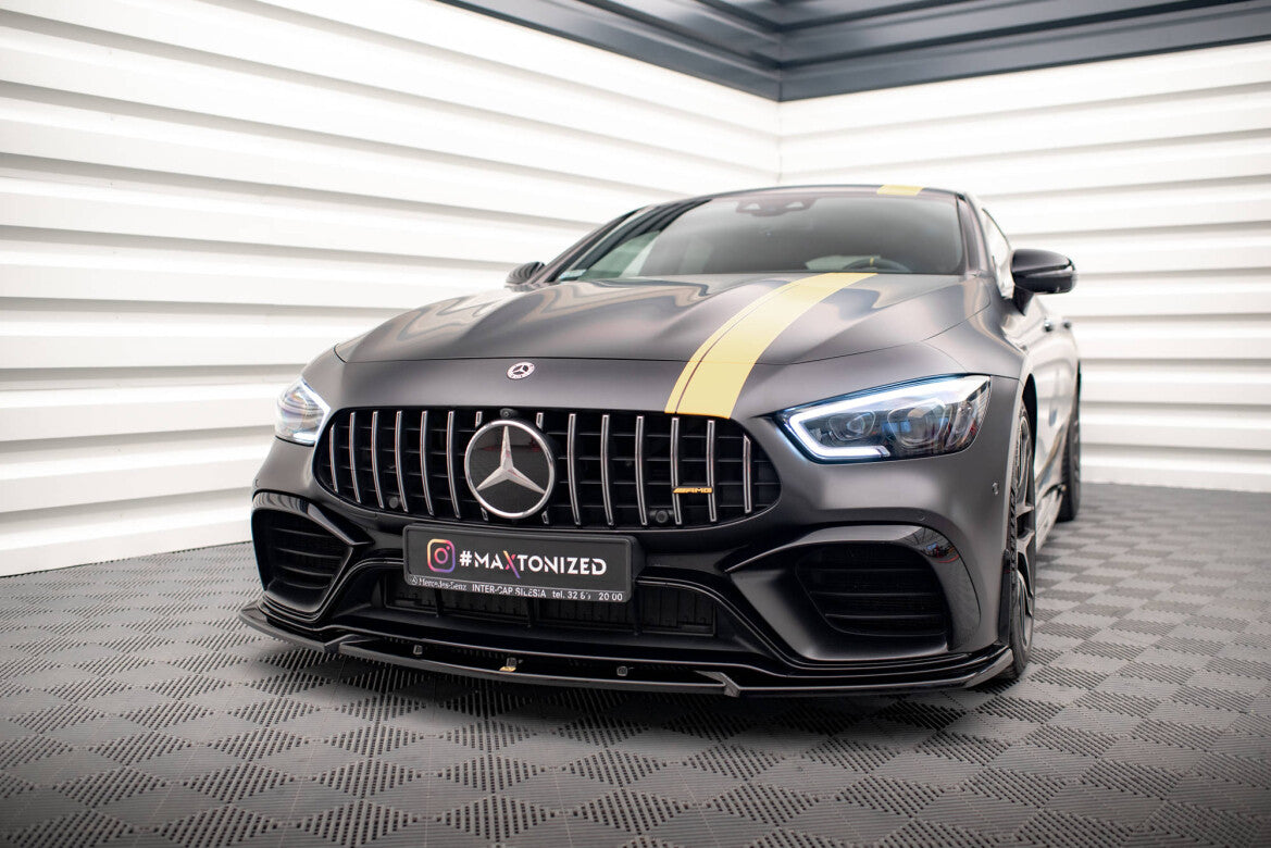 Frontlippe V.3 passend für Mercedes-AMG GT 63S 4 Door Coupe Aero X290 schwarz Hochglanz
