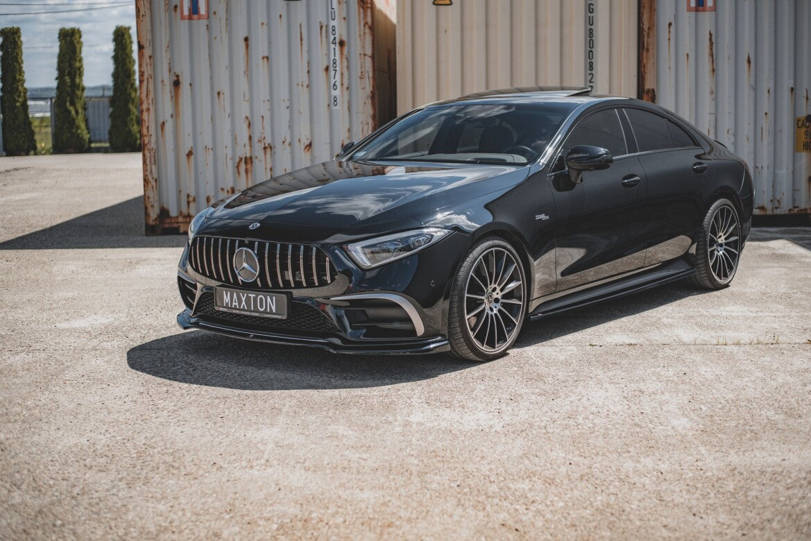 Frontlippe V.3 passend für Mercedes-Benz CLS AMG-Line C257 schwarz Hochglanz