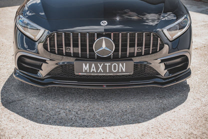 Frontlippe V.3 passend für Mercedes-Benz CLS AMG-Line C257 schwarz Hochglanz