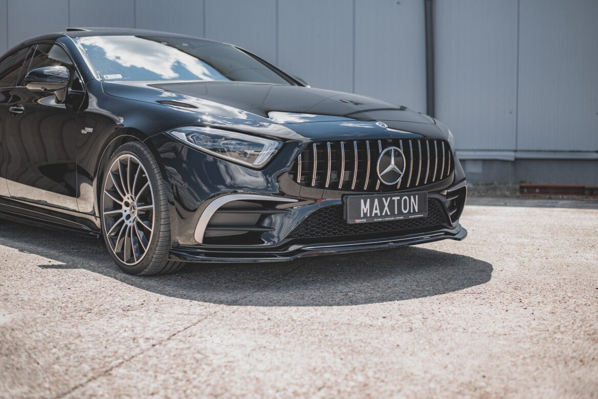 Frontlippe V.3 passend für Mercedes-Benz CLS AMG-Line C257 schwarz Hochglanz