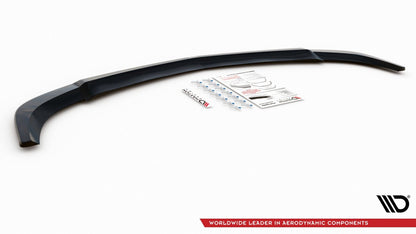 Frontlippe V.3 passend für Mercedes C Coupe / Limousine / Kombi AMG-Line C204 / W204 FL / S204 FL schwarz Hochglanz