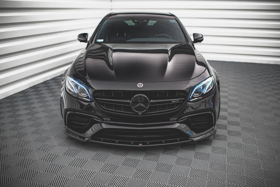 Frontlippe V.3 passend für Mercedes E63 AMG Kombi/Limousine S213/W213 schwarz Hochglanz