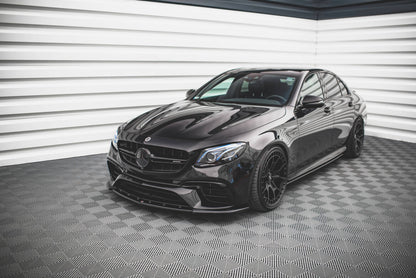 Frontlippe V.3 passend für Mercedes E63 AMG Kombi/Limousine S213/W213 schwarz Hochglanz