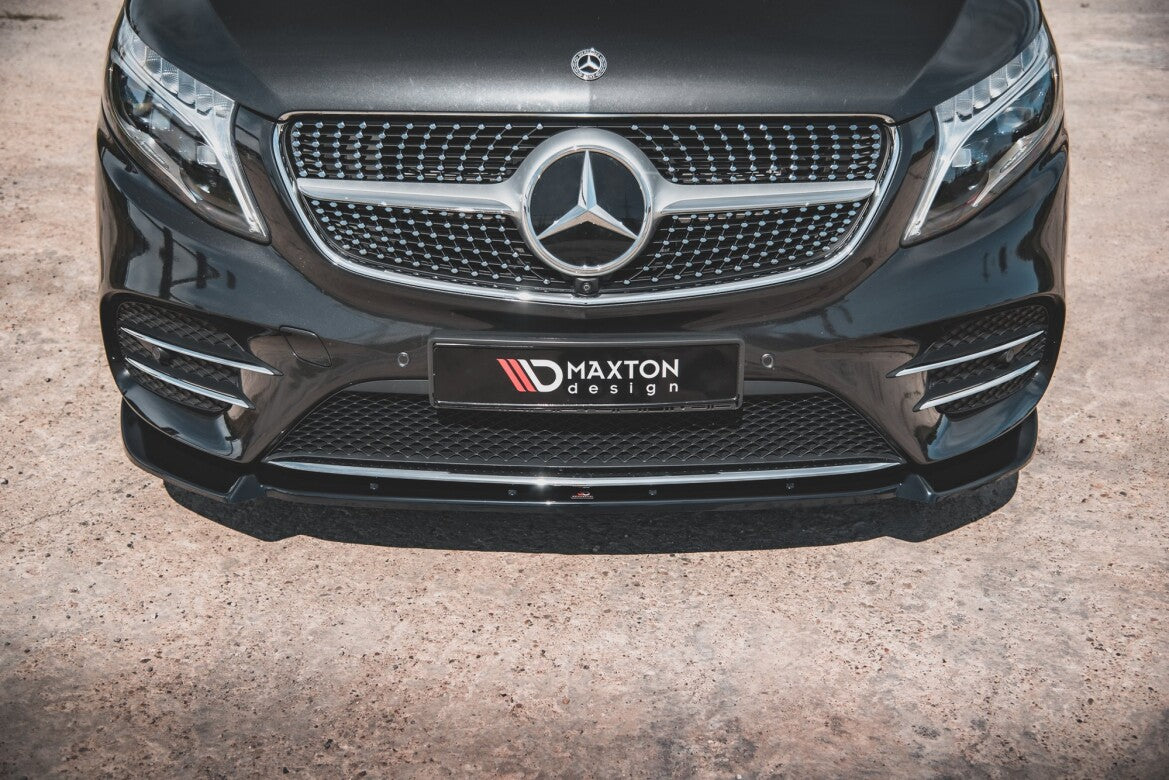 Frontlippe V.3 passend für Mercedes V-Klasse AMG-Line W447 schwarz Hochglanz