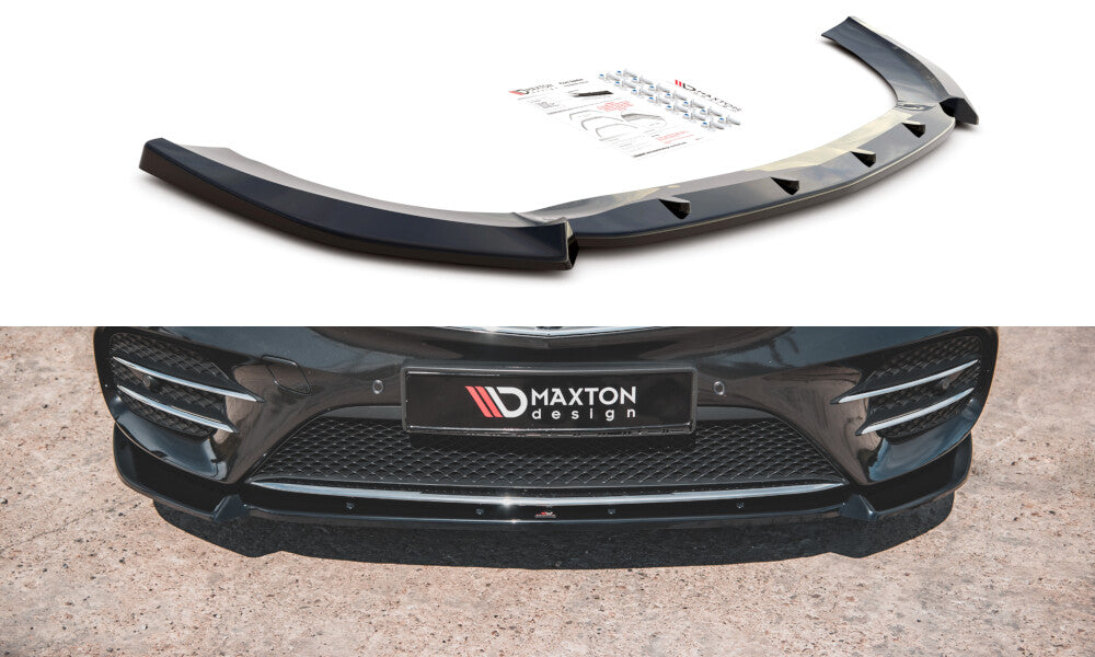 Frontlippe V.3 passend für Mercedes V-Klasse AMG-Line W447 schwarz Hochglanz