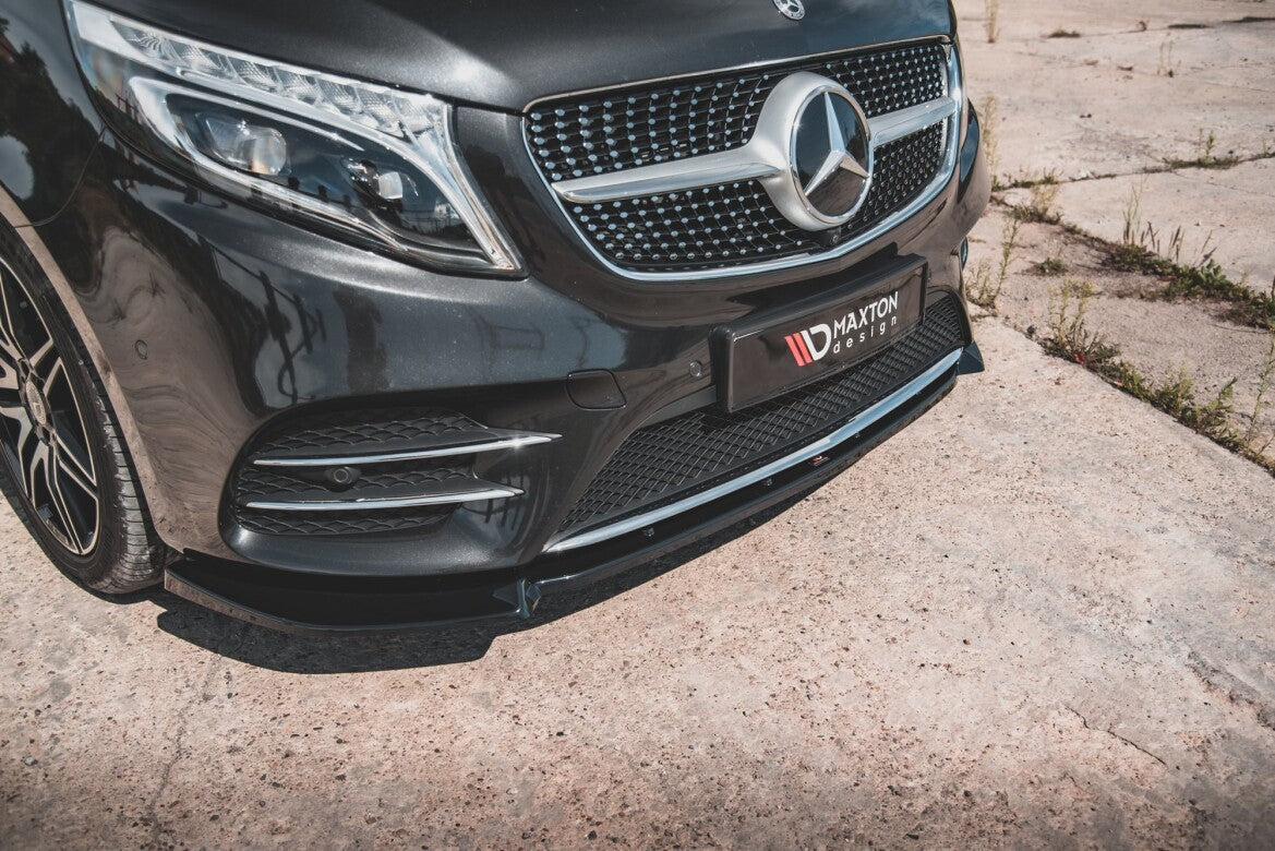 Frontlippe V.3 passend für Mercedes V-Klasse AMG-Line W447 schwarz Hochglanz