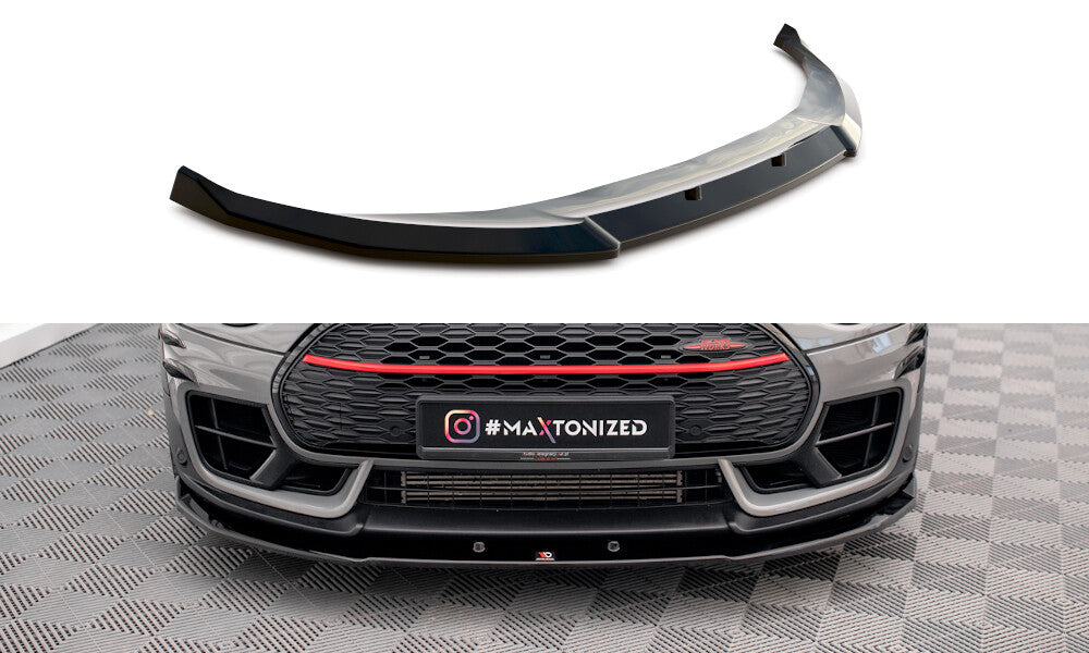 Frontlippe V.3 passend für Mini Cooper Clubman John Cooper Works F54 FL schwarz Hochglanz