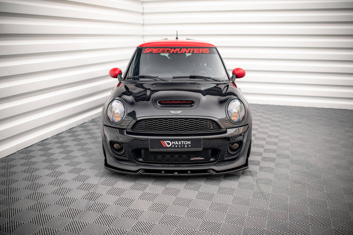 Frontlippe V.3 passend für Mini Cooper John Cooper Works R56 schwarz Hochglanz