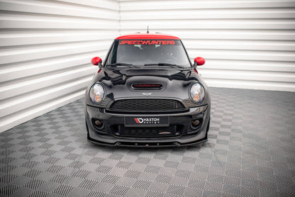 Frontlippe V.3 passend für Mini Cooper John Cooper Works R56 schwarz Hochglanz