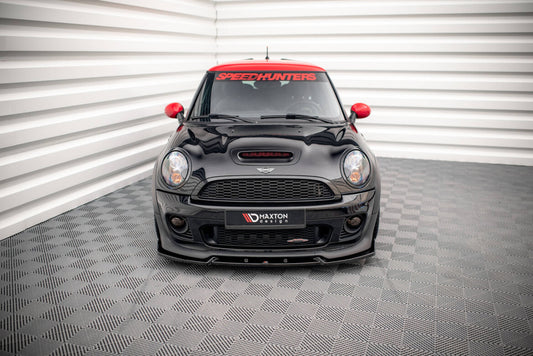 Frontlippe V.3 passend für Mini Cooper John Cooper Works R56 schwarz Hochglanz