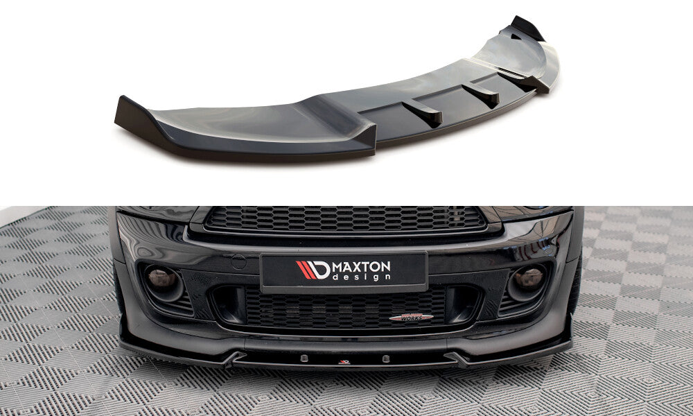 Frontlippe V.3 passend für Mini Cooper John Cooper Works R56 schwarz Hochglanz