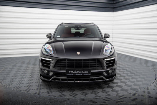 Frontlippe V.3 passend für Porsche Macan Mk1 schwarz Hochglanz