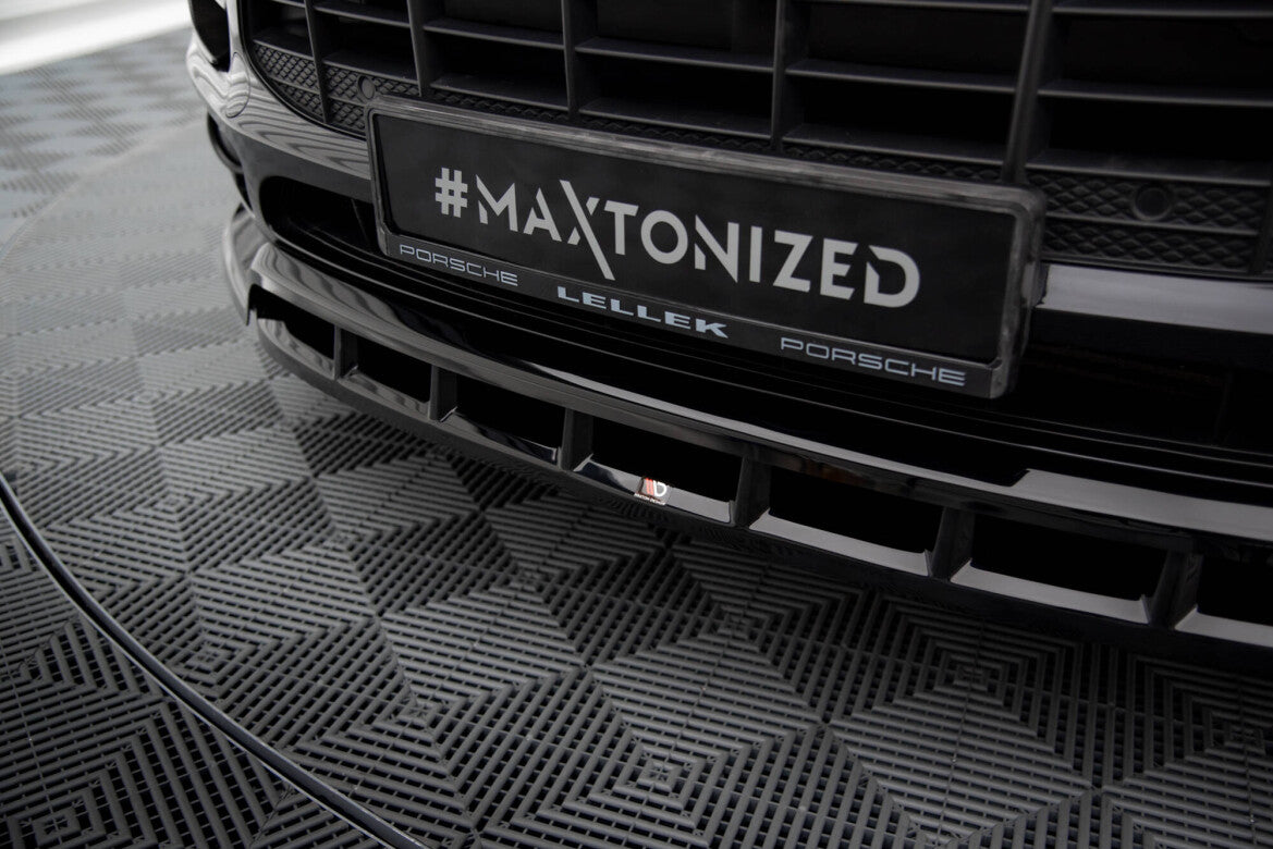 Frontlippe V.3 passend für Porsche Macan Mk1 schwarz Hochglanz