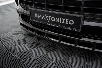 Frontlippe V.3 passend für Porsche Macan Mk1 schwarz Hochglanz