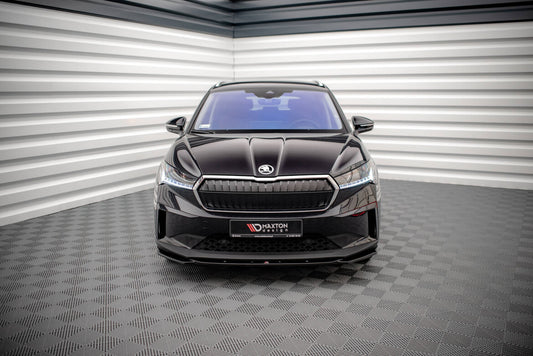 Frontlippe V.3 passend für Skoda Enyaq iV schwarz Hochglanz