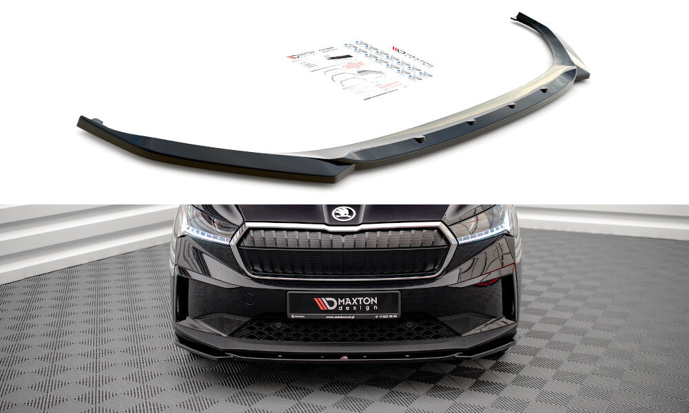 Frontlippe V.3 passend für Skoda Enyaq iV schwarz Hochglanz