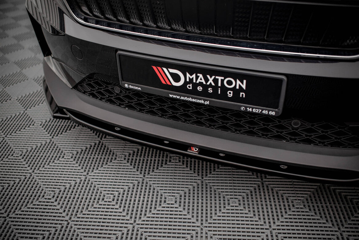 Frontlippe V.3 passend für Skoda Enyaq iV schwarz Hochglanz