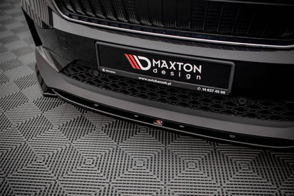 Frontlippe V.3 passend für Skoda Enyaq iV schwarz Hochglanz