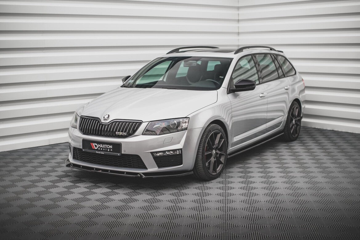 Frontlippe V.3 passend für Skoda Octavia RS Mk3 schwarz Hochglanz