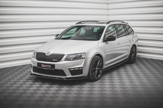 Frontlippe V.3 passend für Skoda Octavia RS Mk3 schwarz Hochglanz