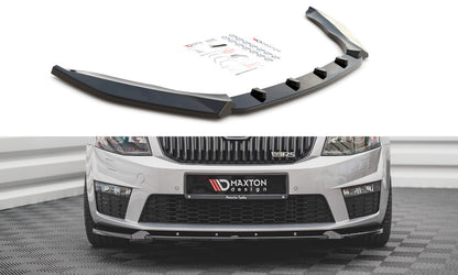 Frontlippe V.3 passend für Skoda Octavia RS Mk3 schwarz Hochglanz