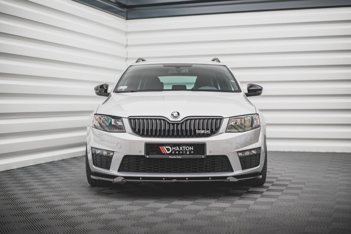 Frontlippe V.3 passend für Skoda Octavia RS Mk3 schwarz Hochglanz