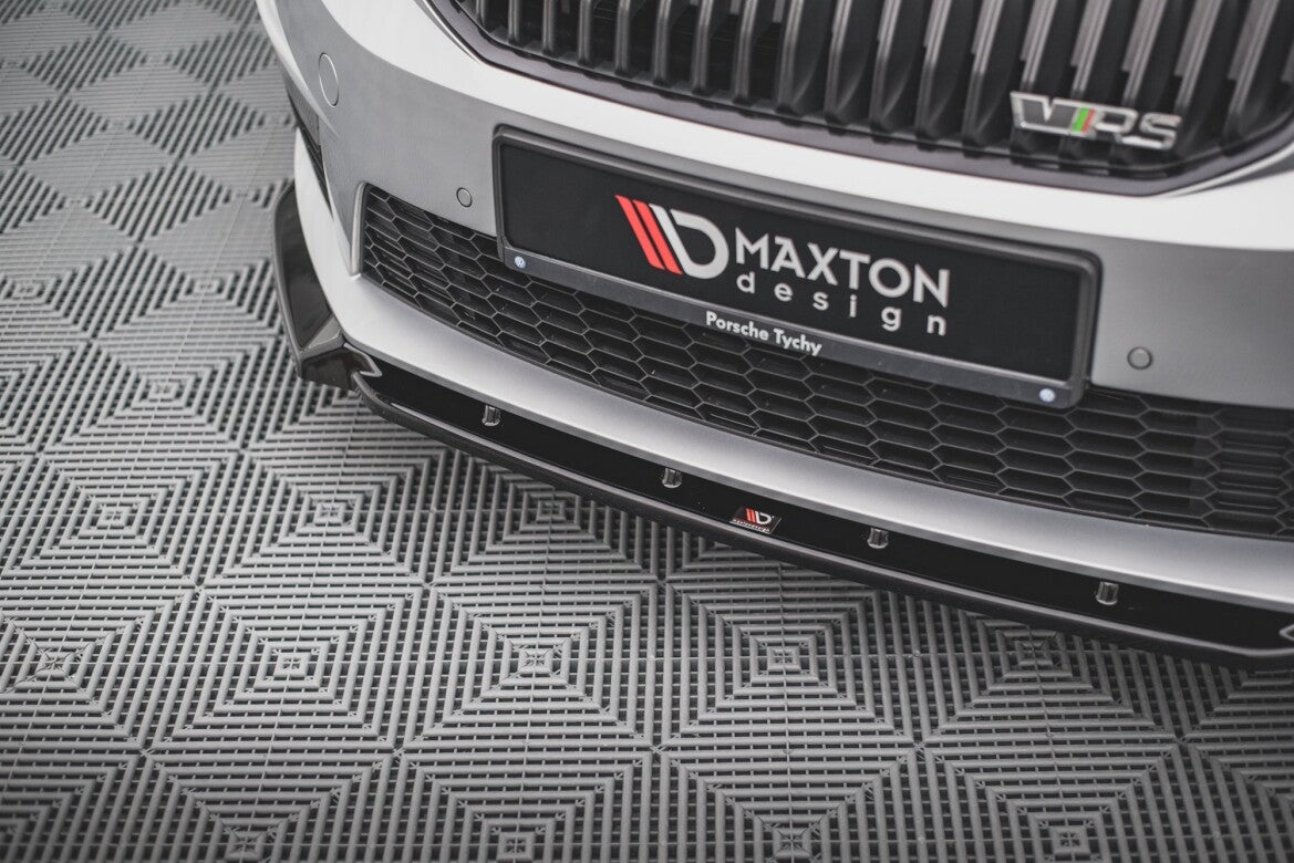 Frontlippe V.3 passend für Skoda Octavia RS Mk3 schwarz Hochglanz