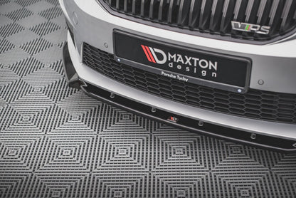Frontlippe V.3 passend für Skoda Octavia RS Mk3 schwarz Hochglanz