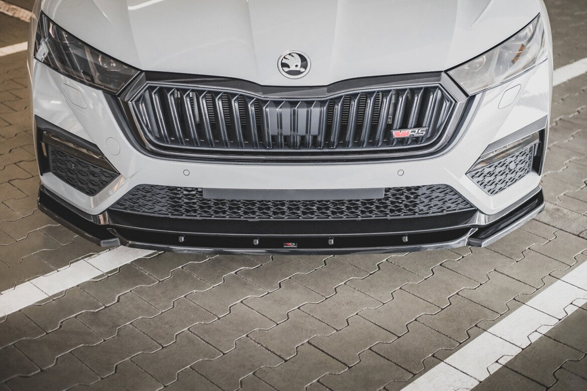Frontlippe V.3 passend für Skoda Octavia RS Mk4 schwarz Hochglanz