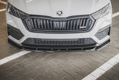 Frontlippe V.3 passend für Skoda Octavia RS Mk4 schwarz Hochglanz